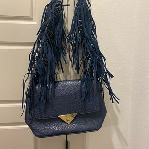 Trendy blue bag!